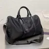 ファッションluxurysブラックナイロンダッフルバッグ43cmデザイナー荷物袋男性女性