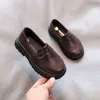 Весенние и осенние детские свадебные модельные туфли для мальчиков, детская школьная обувь, черные повседневные кожаные туфли для малышей и малышей L220716