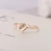 Butterfly Rings Stainless Steel 18K Gold Plated Ring Band Girls Woman's Ring wedding Fine Fashion Jewelry gift