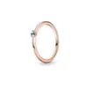 Rose Gold Multicolor Crystal S925 Sterling Silver Love Ring smycken DIY passar Pandora Ale Charm för Pandoras för kvinnor European Gift