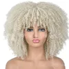 Afro Kinky Curly Synthetic Wig Simulation Human Hair Wigs for Women In 20 Colors CX-700