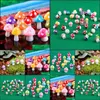 Andra hemträdgårdar 24st/Lot Fairy Miniatyres Mini Mushroom Ornament Harts Craft Miniature Figurer Manualidades Drop Delivery 2021 Lau1b