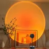 Atmosphere Night Lights Rainbow Sunset Projector Lamp Dekorativa föremål Led Rainbow Dawn Table Lighting Room Light Home Decor Gift