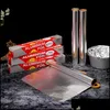 Andra Bakeware Kitchen Dining Bar Home Garden 15 Micron Thick Aluminium Foil Roll BBQ Bakningsverktyg 16/32/64 Square Feet Tin Foils Rolls GR