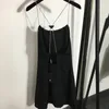 Triangle chaîne robes été lâche Cool fronde robe luxe Sexy sangle jupes mode sans manches dames robes