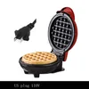 Mini gaufrier électrique 110V-220V, four à gâteaux aux œufs à bulles, petit déjeuner, gaufrier en forme de cœur, prise ue US UK