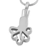 Pendant Necklaces Ashes Holder Keepsake Memorial Urn Necklace With Crystal Eyes OCTOPUS Stainless Steel Pet Cremation Jewelry Pendants IJD94