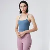 AL0LULU Coletes de Yoga Verão Novo Crop Top Feminino 9 Cores Sexy Sling Lazer Fitness Exercício Viagem Yoga Colete