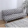 Copertine della sedia copertura del divano a braccioless universale in tessuto spandex in poliestere moderno per cover di divano elastico resistente alla casa