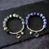 Charm Bracelets Meetvii Vintage Mountain and Sea Couple Lovers Blue Natural Stone Beads Friendship weallycharm inte22