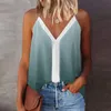 Kobiety z czołgów damskich Camis Kobiety Summer Top swobodne cami v szyi nadrukowane bluzka bez rękawów szczupły pasek Camisole czarny stanik bawełniany mięsień kobiety