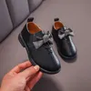 Spring Single Leather Childrens Girls Girls Softsoled Non -Lip Princess Dress Shoes 220615
