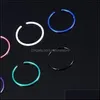 Nose Rings Studs Body Jewelry 40Pcs Stainless Steel Fashion Mti Colour Woman Puncture Nasal Ring S Dhccb