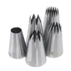 5pcs Large Metal Cake Cream Decoration Tips Set Pastry Tools Stainless Steel Piping Icing Nozzle Cupcake Head Dessert Decorators 220815