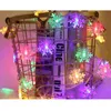 Strings HG-3METRE 20LED Waterdichte sneeuwvlokken String Fairy Lights for Christmas Light Garden Decor LED Stripled Stringsled