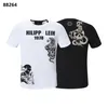 PP Fashion Men's Designer slim fit Casual rhinestone Short Sleeve Round Neck shirt tee Skulls Print Tops Streetwear collar Polos M-xxxL B881271