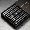 JANKNG 5 Pairs Chopsticks Set Japanese Chinese Chopsticks Food Sushi Sticks Reusable Korean Metal Alloy Tableware Palillos Set