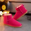 2022 High Quality Women's Classic Mini Boots man and Womens Snow Boots Winter leather boot US SIZE 5---13