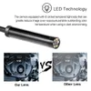 7mm Endoscope Camera Type-C Android Borescope Inspectie Camera Waterdicht voor Smartphone Verstelbare LED's Harde kabelcamera