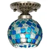 Tiffany Bedroom Lights Lamp Design Corridor Glass Bud Balkong Balkong Hallway Porch Lighting Fixtures