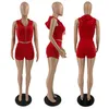 2022 Yaz Şortları Kadın Takipleri Kapşonlu İki Parçalı Setler Sıradan Fermuarı Joking Jogging Suit Kulübü Sıkı Pantolon Tayt Tasarım Giysileri