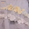 Bridal Veils VS323 Wedding Decorations For Bride Oriental Veil Brides Ivory Lace Ribbon Flower Applique Sweet Fresh StyelBridal