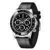 Najwyższej jakości zegarek dla mężczyzn Pełna funkcja stopwatch moda swobodna zegar Big Man zegarek luksusowy automatyczny maszyna mechaniczne klasyczne zegarki