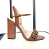 Sapatos sociais de luxo Bombas de salto alto de designer de qualidade premium Leater laminado Sandálias médias Camadas metálicas premium com tira de tornozelo ajustável de couro preto