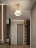 Lâmpada de parede criativa Creative All-Bronze Small Chandelier American Light Luxury Pós-moderno corredor do corredor Porch Lightwall Lightwall