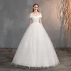 Altri abiti da sposa Abito semplice in raso con spalle scoperte Abito da ballo bianco Abito da sposa con fata innamorata Altro