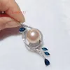 Подвесные ожерелья nlay Zircon 12-13 мм естественный edison pearl tibetan silver women gif