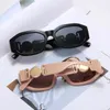 Modedesigner varumärkesdesign vintage xaybzc små rektangel solglasögon kvinnor/män retro skärningslins gradient fyrkantiga solglasögon kvinnlig uv400 3025