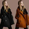 Laine pour femme mélanges manteaux d'hiver chaud laine femmes manteau dames longue veste vêtements d'extérieur pour femmes