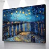 Van Gogh Famous Painting Print Canvas Painting Almond Blossom Starry Sky Wall Picture Reproduction Impressionist Artwork Poster