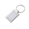 8 Styles transfert de chaleur porte-clés pendentif Sublimation blanc porte-clés en métal bricolage accessoires de mode porte-clés porte-clés