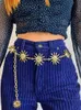InsDoit chaîne ceinture femmes Harajuku gothique soleil Streetwear Punk métal Vintage taille haute pendentif femme fête 220712