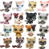 LPS Cat zeldzaam schattig speelgoed Standing Short Hair Cat Original Kitten Husky Puppy Dog Dier Old Bobble Head Toys 220815