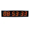 Wholesale 4-inch 6-digit red LED display wall clock is suitable for home and school office, durable and customizable