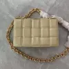 Kadın Tote Luxurys Designerd Küçük kare Omuz Çantası toptan moda kapitone çanta Mini Klasik İnek Deri çapraz vücut çanta Crossbody Tote Zincirler çanta