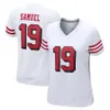 Football 13 Purdy 85 Kittle 23 McCaffrey 29 Hufanga 97 Bosa 19 Deebo Samuel 5 Lance 54 Warner 25 Mitchell 16 Joe 80 Rice 42 Lott 8 Young 11 Maglia Aiyuk Rosso Bianco Nero 49