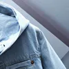 Bahar Sonbahar Kapşonlu Denim Ceket Erkek Hip Hop Kot Palto Retro Jean Street Sıradan Bombacı Dış Giyim Hoodies W220815
