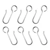 Ganci Rails 100pcs Abbigliamento per la casa Appendiabiti in acciaio Pan Organizzatore multiuso Piante Gioielli Cucina Gancio a forma di S Armadio Appeso PotHo