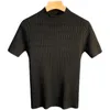 メンズTシャツメンズTシャツ2022サマーファッション衣類男性カジュアルニット男性スリムフィットタートルネック半袖プラスサイズS-3XL Y16