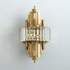 Wall Lamp Luxury Crystal Gold Bedroom Bedside Lamps New Sconce Living Room Decoration Light Fixture Home Decor Parlor Wall Lights