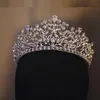 أغطية الرأس بسيطة نجمة كريستال العرائس Tiaras عصابات الفتيات شعر الزفاف شعر الملحقات الرؤوس