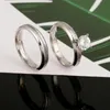 Cluster Rings Stainless Steel Silver Color Classic Ring For Women Wedding Vintage Fashion JewelryCluster