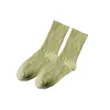 Chaussettes Bonneterie Salina Femmes Hiver Et Printemps Année Coton Peigné Confortable Tube Court Couleur Unie Décontracté Mode Chaussettes De Sport