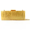 Bolsas de noite Luxecho 2022 Moda Bolsa de jantar doce Amarelo caixa longa Pearl Lady Acrylic Bagevening