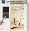 Z20 Video Dörrklocka Visuell Röst Realtid Intercom Chime VGA Night Vision IP-kamera WiFi Smart Alarm Dörrklocka För hemsäkerhet Aiwit app