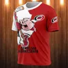 Herr t-shirts sommar avslappnad topp hockey hip hop djur 3d tryck stjärna t-shirtmen's
